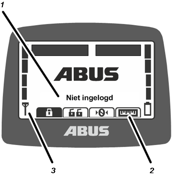 Weergave in de bedrijfsmodus (zender)