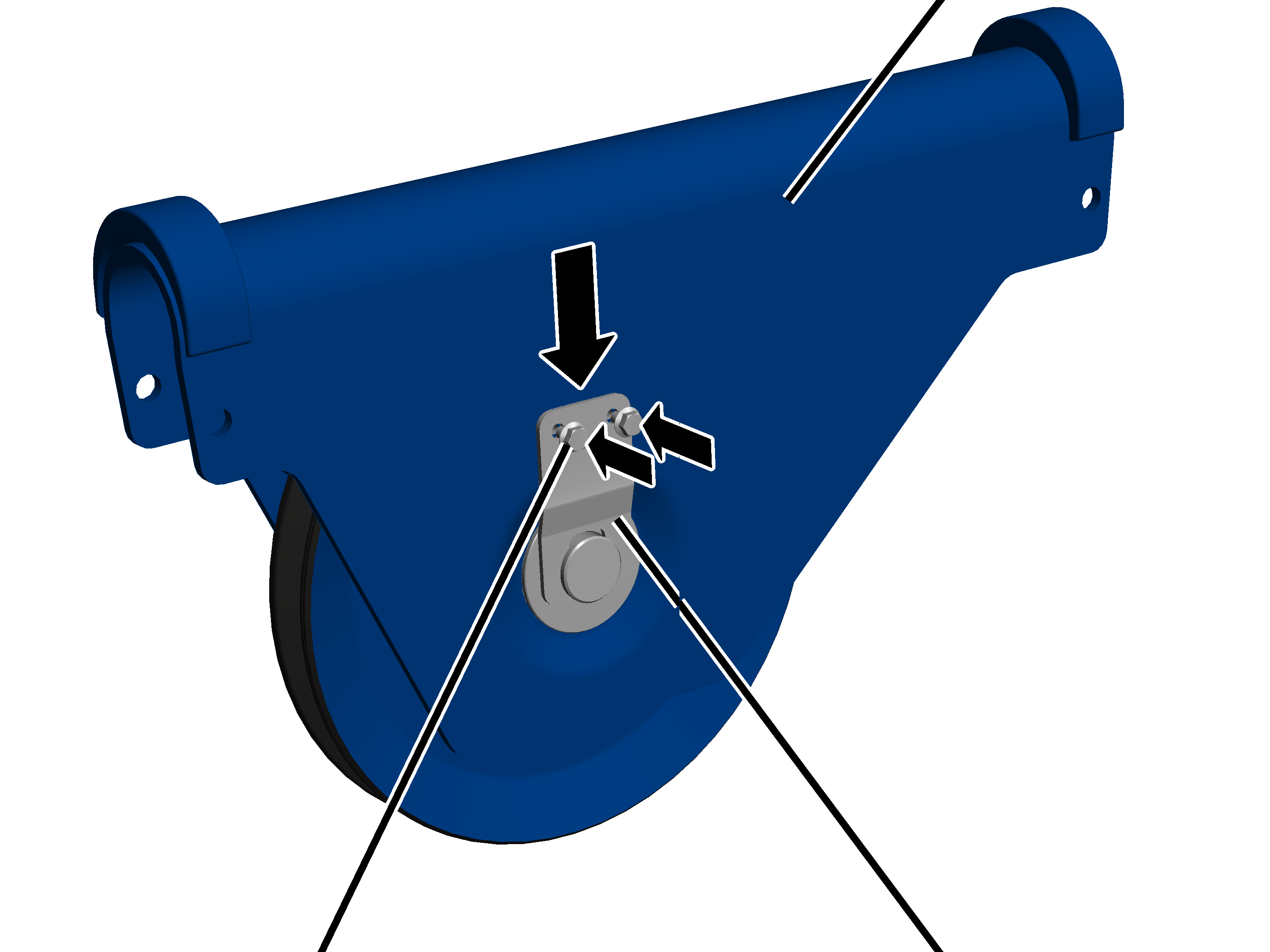 U:\Allgemein\Produkthandbücher\Produkthandbücher Fotos\Seilzug kompakt\Seilzug D\Seilzug D true vertical lift\Umlenkrolle\Halterung dran.png