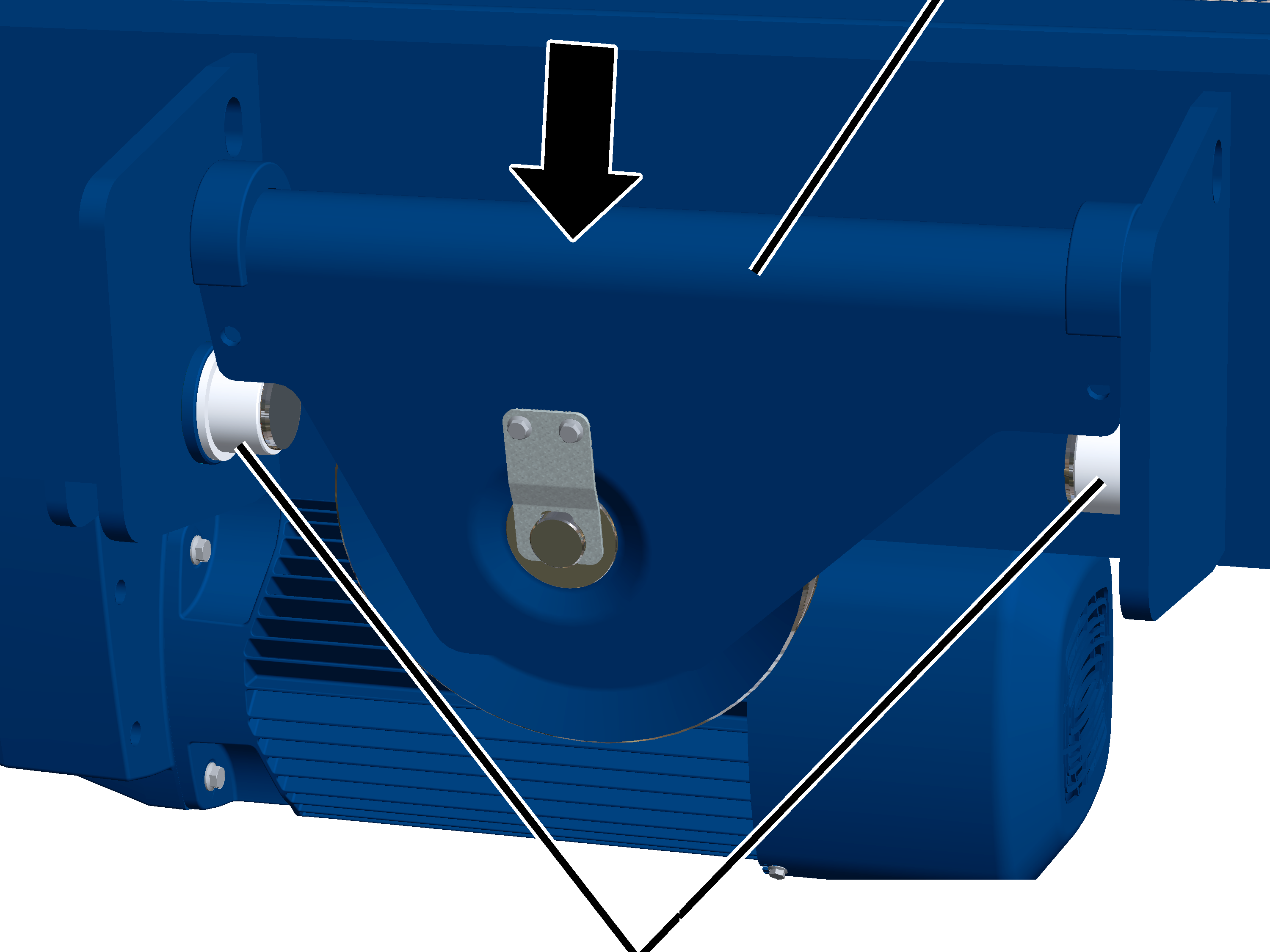 U:\Allgemein\Produkthandbücher\Produkthandbücher Fotos\Seilzug kompakt\Seilzug D\Seilzug D true vertical lift\Zweischienenlaufkatze true vertical lift\Umlenkrollentraverse rein.png